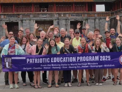 A group of students in Vietnam.
